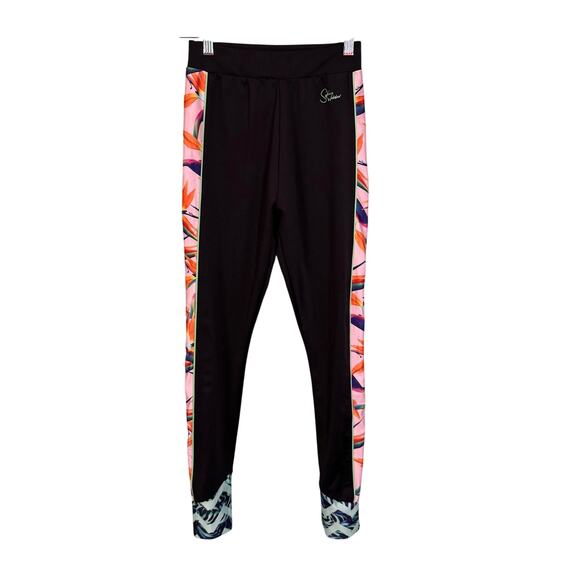 Sophia Webster X PUMA Tight Leggings S Yoga Graphic Print High Rise Black Orange - Picture 1 of 7